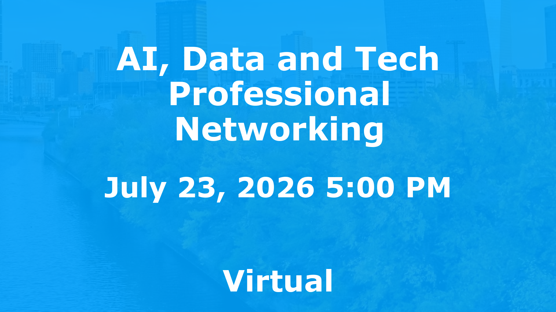 AI, Data and Tech Professional Networking event image